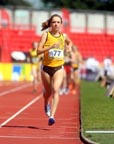 Emilia Gorecka (Surrey) Senior Girls 3000 metres winner, 2011 Aviva English Schools' 81st Track and Field Championships, Gateshead International Stadium